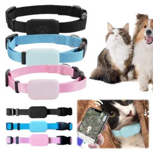 Pet GPS Tracker with Adjustable Collar Cat Locator Cat Tracker for Dogs and Cats