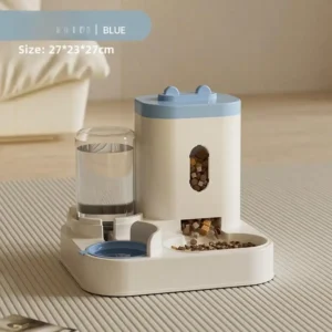 Automatic Cat Feeder and Water Dispenser, Pet Food Bowl & Drinking Fountain for Cats and Dogs, Pet Supplies