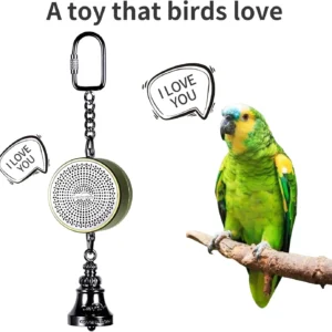 Parrot Toys to Teaching Training Bird Talking Coach Interactive Recording Playback Retell Electronic Voice Chewing Tearing  Bell
