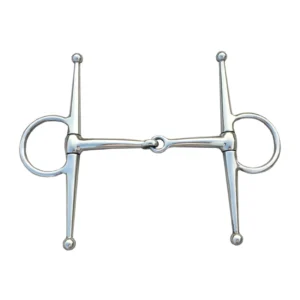 Stainless Steel Horse Bit Full Cheek Bit Horse Equipment 5 Inch Copper Mouthpiece Iron Plated Bit