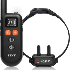Dog Training E-Collar, 4 Modes, Remote Control Up to 1/2 Mile, Rechargeable, Waterproof IPX7, for Dogs 15-120 lbs