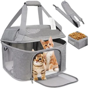 Dog Backpack Breathable Pet Portable Foldable Carrier Bag Travel Airline Approved Transport Bag For Small Dogs And Cats Outgoing