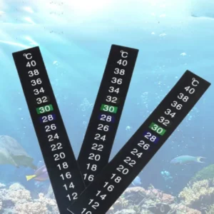 1pc-Accurate and easy to read aquarium thermometer stickers - perfect for monitoring water temperature in fish tanks
