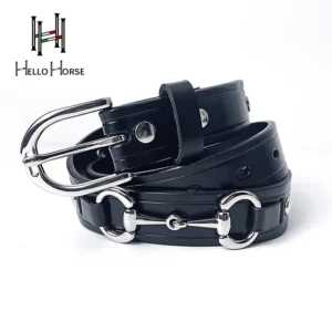 Hello Horse Equestrian Sports Belt Cowhide Belt Riding Belt Casual Equestrian Belt Rider Equipment