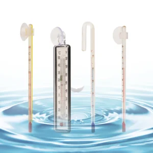 Fish Tank Water Glass Thermometer High Precision Family Special Mini Aquarium Powerful Suction Cups Temperature Measurement