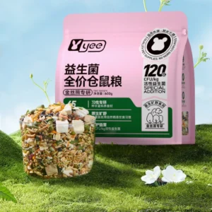 Yee Probiotics Enriched Hamster Food-Balanced Diet for Syrian & Dwarf Hamsters, Seasonal Nutrition Support for Digestive Health