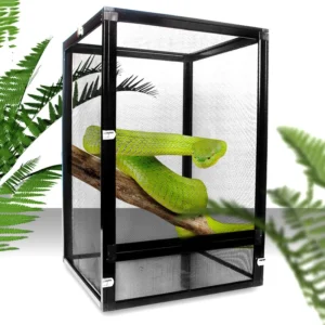 Reptile Terrariums Reptiles Detachable Net Cage Large Metal Ventilate Breeding Box Household Lizard Gecko Snake Display Box