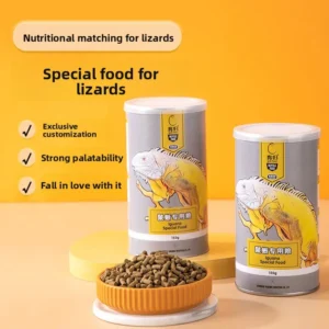 YUR KWAI Bearded Dragon Food - Premium Insect-Based Pellets for All Life Stages (Juvenile/Adult)-Calcium Enriched Lizard Diet