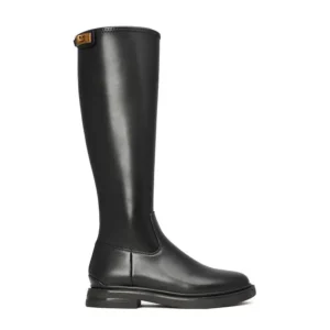 2025 New Winter Women's Knee-High Riding Equestrian Boots Leather Platform Shoes Woman Long Boots Office Lady Footwear