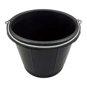 Rubber Feed Bucket with Handle Durable Feeder Container for Horses Livestock Goats Farm Feeding Outdoor