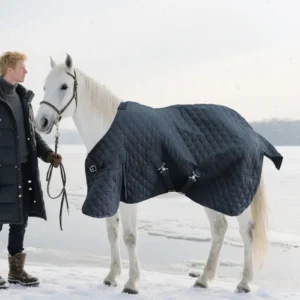 Adjustable Horse Blanket, Breathable Equine Clothing for Travel & Outdoor, Comfortable Pet Care Sheets for Farm Barn Activities