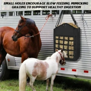 Heavy Duty Hay Storage Bag Large Capacity Slow Feeder Horse Hay Bag Portable Stable Feeding Tool Horse Care Supplies