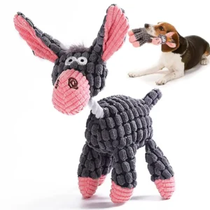 Squeak Dog Toys, Durable Stuffed Animal Plush Chew Toys, Dog Toys for Cleaning Teeth, Suitable for Small Medium-sized Dogs
