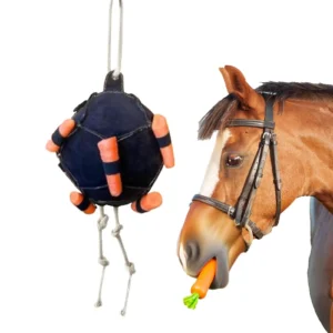 Horse Carrot Treat Ball Slow Feed Interactive Feeder, Boredom Buster Stress Reliever For Horse Cattle Sheep Farm Goat Enrichment