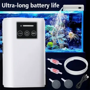 USB Fish Tank Oxygen Pump Oxygen Pump Ultra-Quiet Aquariums Oxygenator Small Household Single and Double Hole Oxygen Pumps