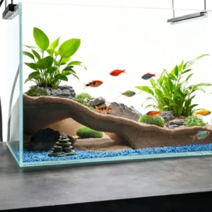 3D Printed Underground Cave Hideouts Shelter for Fish Shrimp, Aquarium Decor, Reptiles Habitat Terrarium Decoration
