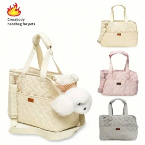 Pet cat dog tote bag, no escape, portable, multifunctional, large capacity, breathable, horizontal bag, portable soft bag zwq