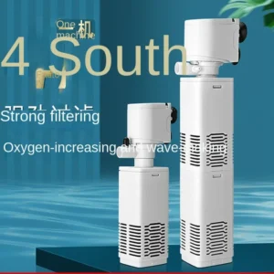 Fish tank filter, three in one filter pump circulation system, fish farming, small oxygen pump, built-in small aquarium, silent