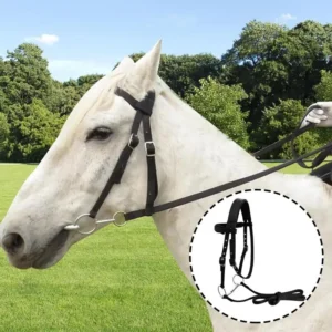 Adjustable Horse Halter Chin And Throat Halters For Horses With 3 Adjustable Buckles Horse Head Headstall Lead Rope Horse Farm