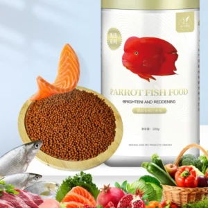 BESSN Premium Blood Parrot Fish Food - Color Enhancing Sinking Pellets for Tropical Cichlids,Arowana & Lucky Fish Healthy Growth