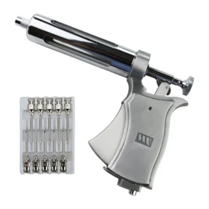 50ML Semi-automatic Adjustable Continuous Veterinary Syringe Metal Automatic Injection For Horse Sheep Cattle Pig Livestock