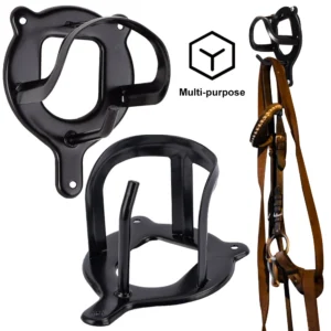 Horse Bridle Rack Metal Bridle Bracket with Tubes and Screw Horse Tack Storage Halter Hanger Bridle Holder Horse Barn Supplies