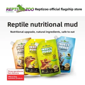 Reptizoo Reptile Insect & Fruit Diet Paste-Complete Nutrition Gel for Crested Geckos,Bearded Dragons,Blue Tongue Skinks&Lizards