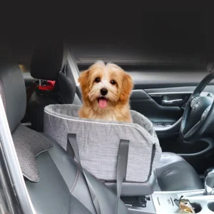 Safe Travel Pet Car Seat with Detachable Armrest Pillow Lift Seat Safety Buckle and Central Control Fo Dogs Cats Pet Supplies