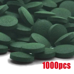 50-1000pcs High Purity Spirulina Tablets Spiral Seaweed Enrichment Favorite Pets Food Fish Crystal Red Shrimp Fish Food Aquarium