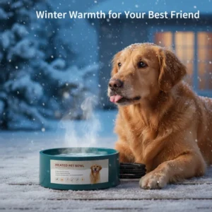 Heated Pet Bowl Intellectual Temperature Control Heated Dog Bowl Winter Warm Water Bowl for Dogs Auatic Hot Water Heater