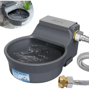 67OZ Automatic Water Dispenser for Dogs Cats Patented AutoFilling Dog Water Bowl Dispenser WallMount Saving Space Outdoor Dog W