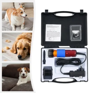 36W Professional Dog Clipper Cat Hair Trimmer Pet Grooming Kit Adjustable Clipper Comb & Detachable Blades Trimmer