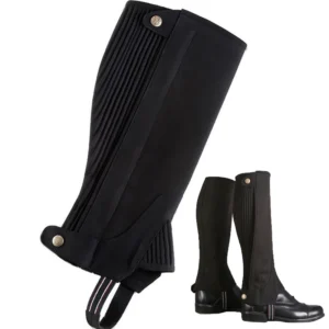 Equestrian Legging Horse Riding Equipment Boots Cover Leg Protective Equestrian Boot Cover Pirate Knight Faux Leather Gaiter