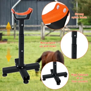 Adjustable Farrier Stand Metal Hoof Stand Blacksmith Farrier Horse Hoof Stand for Horse Hoof Trimming Tools