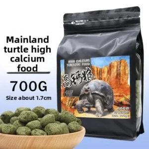 YIGE Tortoise Food Calcium Formula-Specialized Diet for Sulcata,Burmese Star,Redfoot&Leopard Tortoises,Mazuri-Based Nutrition