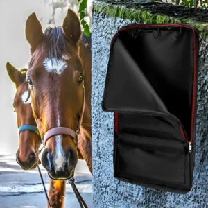 Bridle Bag for Horses with Hooks Tear Resistant Waterproof Organizer Tack Carry