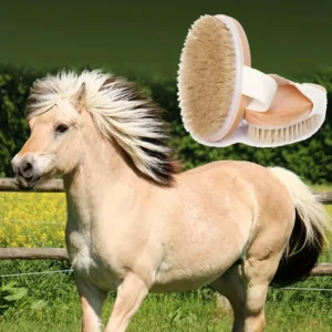 1/2pcs Natural Horse Hair Detangling Cleaning Brushes for Daily Grooming Decontamination Essentials Horse Grooming Supplies